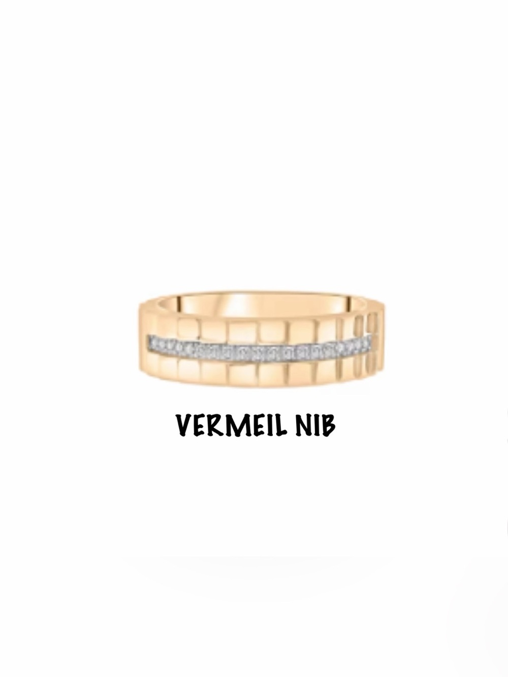 Helzberg 10K Vermeil Ring With Genuine Diamonds NIB